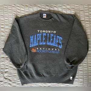 Vintage NHL Toronto Maple Leafs Russell Athletic Sweatshirt 90s Made In USA XL.